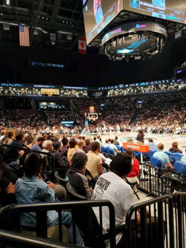Barclays Center, section: 4, row: 3, seat: 1