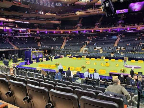 Madison Square Garden, section: 107, row: 7, seat: 9