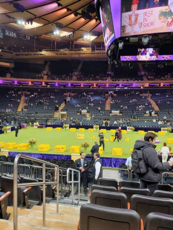 Madison Square Garden, section: 107, row: 7, seat: 1