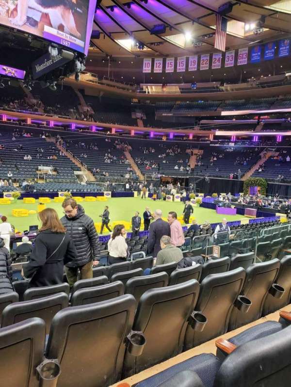 Madison Square Garden, section: 107, row: 7, seat: 1