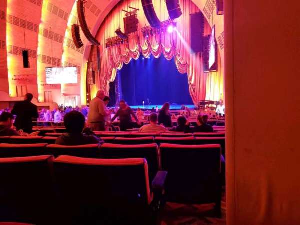 Radio City Music Hall, section: Orchestra 1, row: G, seat: 101