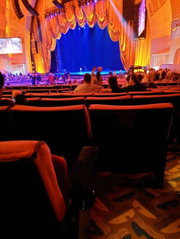 Radio City Music Hall, section: Orchestra 1, row: F, seat: 102