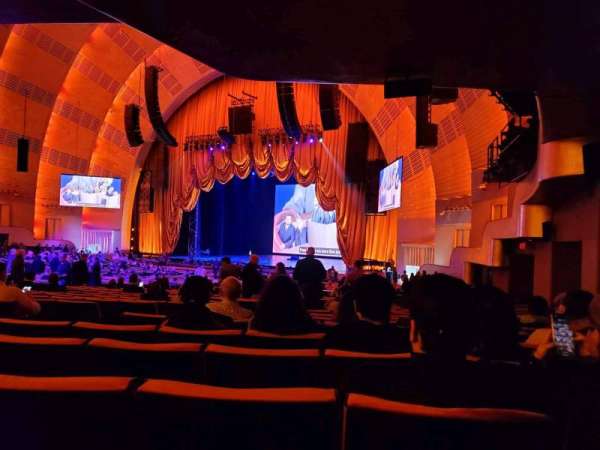 Radio City Music Hall, section: Orchestra 1, row: P, seat: 103