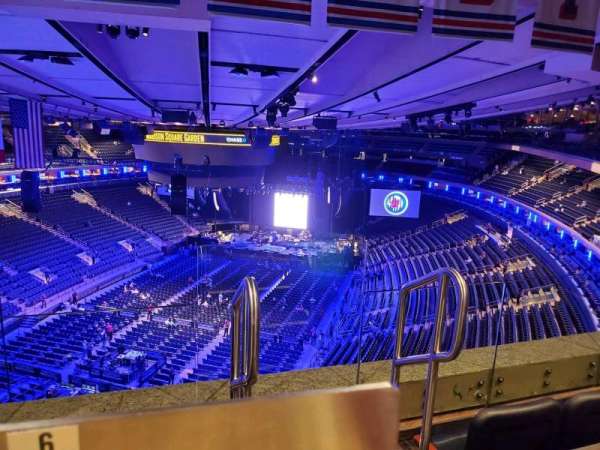 Madison Square Garden, section: 308, row: BS3, seat: 6