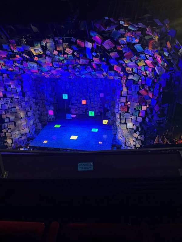 Cambridge Theatre, section: Upper Circle, row: B, seat: 11