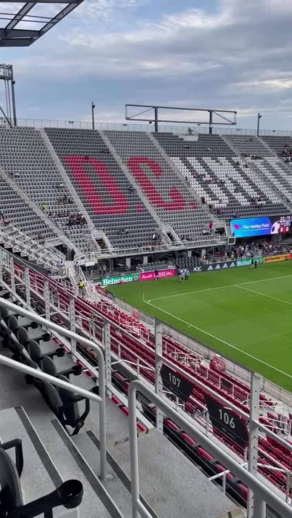 Audi Field, section: 106, row: 4, seat: 8