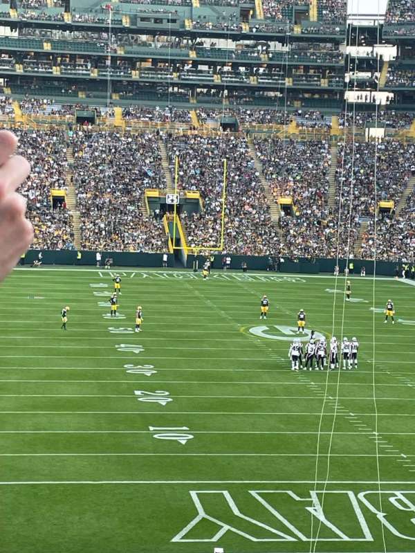 Lambeau Field, section: 103, row: 40, seat: 35
