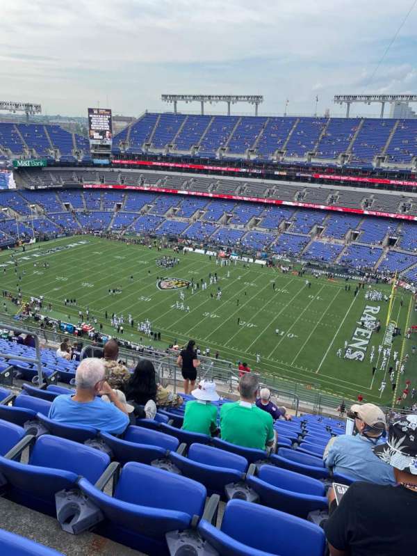 M&T Bank Stadium, section: 522, row: 19, seat: 18