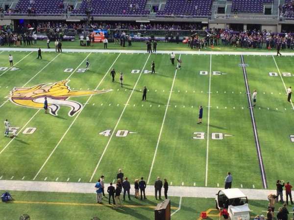 U.S. Bank Stadium, section: C2, row: 1, seat: 4