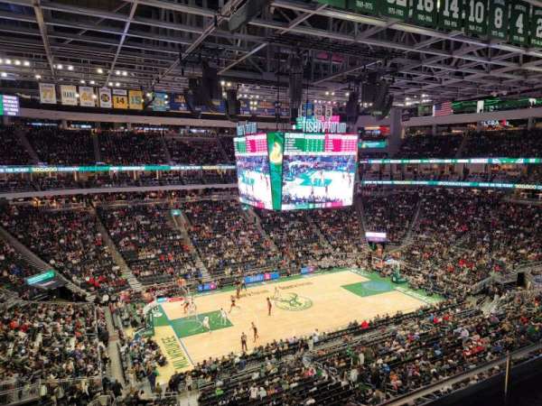 Fiserv Forum, section: 210, row: 2, seat: 6