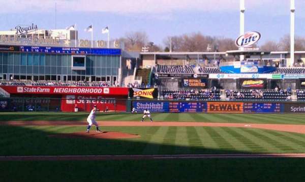 Kauffman Stadium, section: 132, row: D, seat: 5