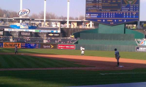 Kauffman Stadium, section: 132, row: D, seat: 5
