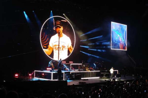 The O2, London, section: 101, row: K, seat: 45