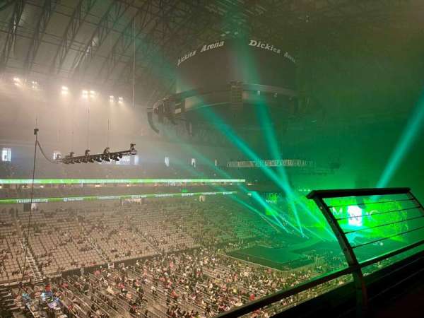 Dickies Arena, section: 211, row: 1, seat: 3