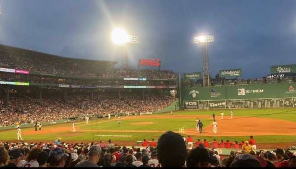 Fenway Park, section: Loge Box 111, row: JJ, seat: 3