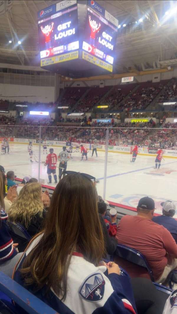 North Charleston Coliseum, section: 109, row: A