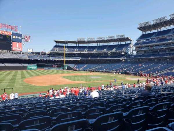 Nationals Park, section: 114, row: GG, seat: 11