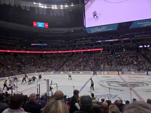 Ball Arena, section: 102, row: 11, seat: 6