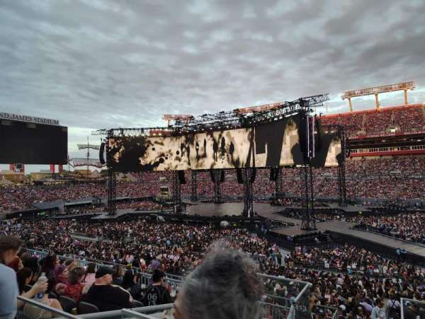 Raymond James Stadium, section: 214, row: F, seat: 1