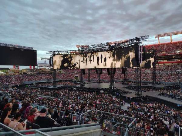 Raymond James Stadium, section: 214, row: F, seat: 1