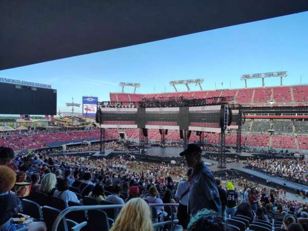 Raymond James Stadium, section: 214, row: DD, seat: 1