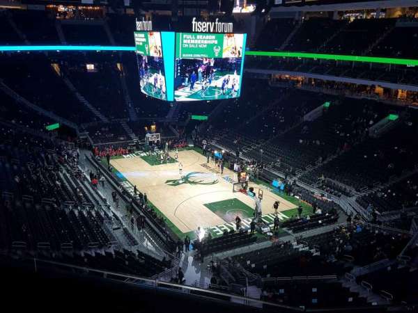 Fiserv Forum, section: 203, row: 4, seat: 12