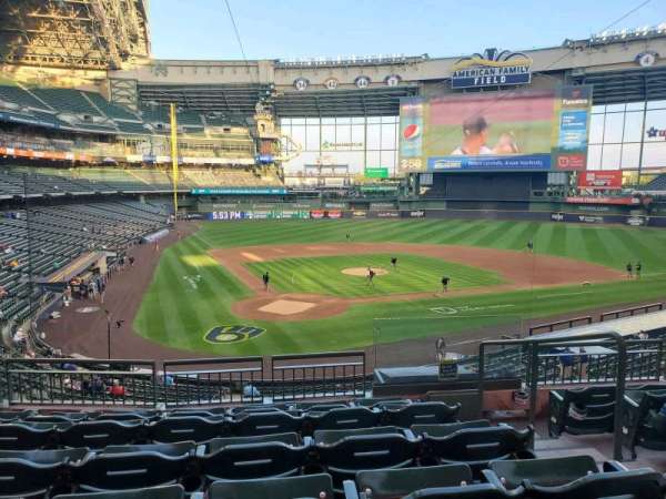 American Family Field, section: 217, row: 6, seat: 17
