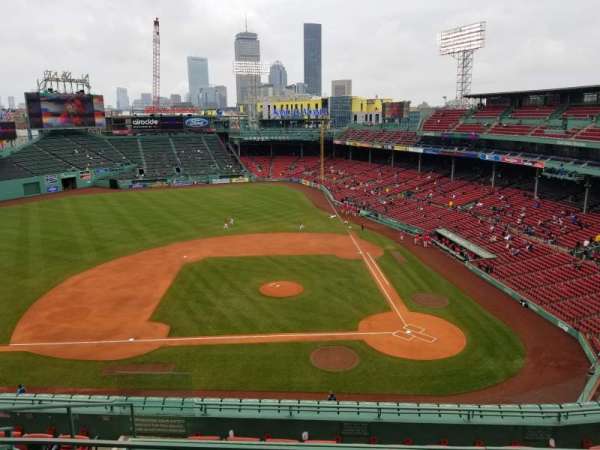 Fenway Park, section: Pavilion Box 4, row: B, seat: 12