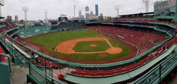 Fenway Park, section: Pavilion Box 4, row: B, seat: 12