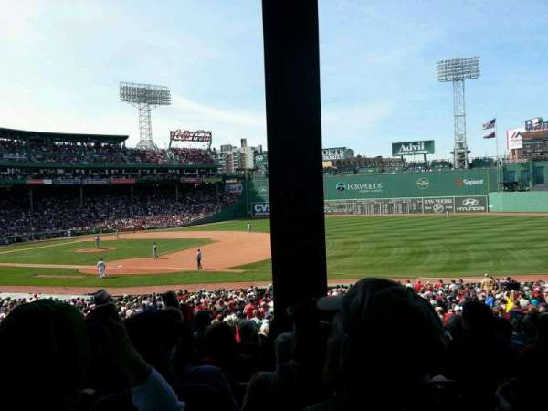 Fenway Park, section: Grandstand 12, row: 4, seat: 14