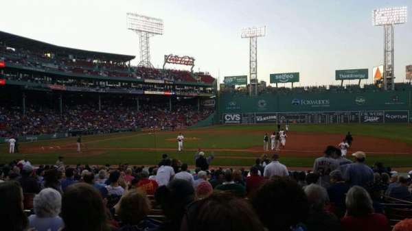 Fenway Park, section: Loge Box 113, row: EE, seat: 1