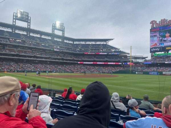 Citizens Bank Park, section: 111, row: 8, seat: 4