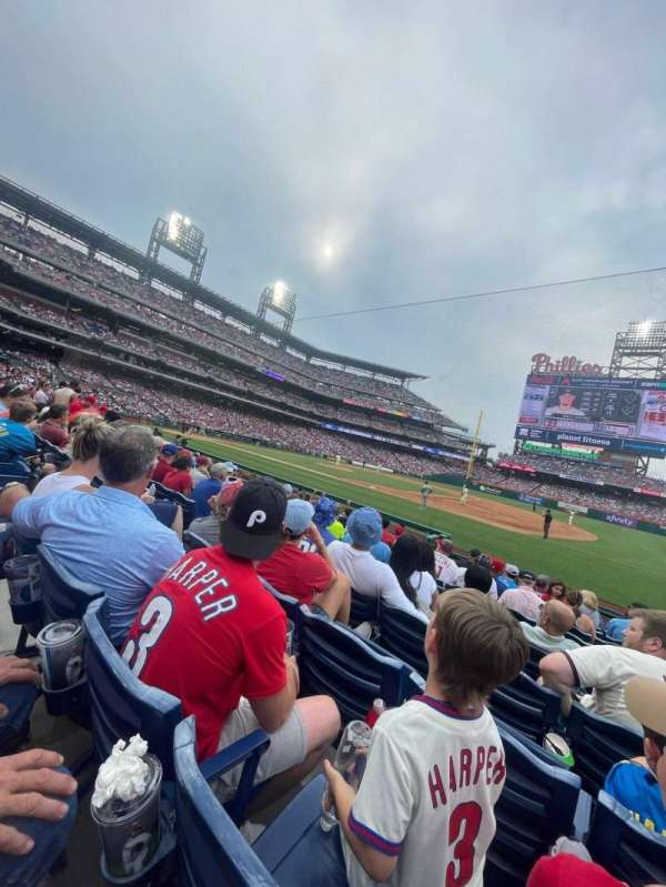 Citizens Bank Park, section: 114, row: 10