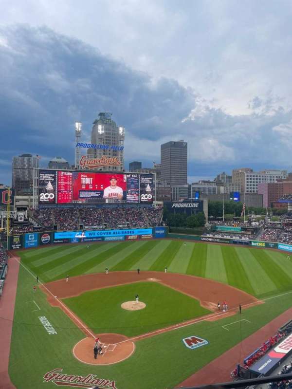 Progressive Field, section: 452, row: C, seat: 16