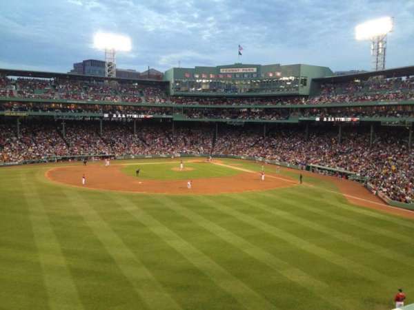 Fenway Park, section: Green Monster 6, row: 1, seat: 9