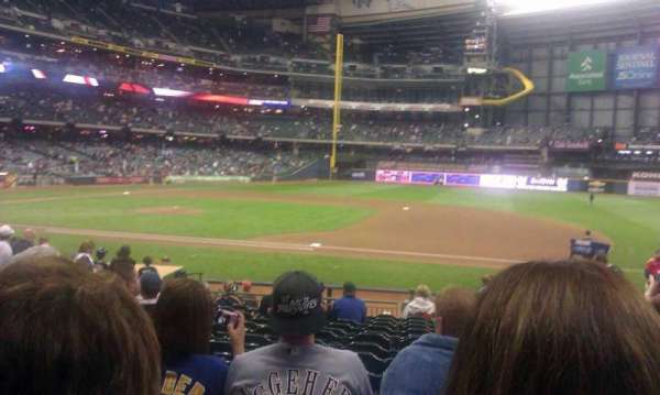 American Family Field, section: 112, row: 18, seat: 13