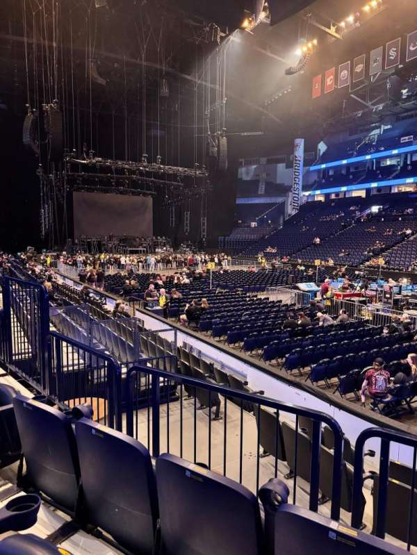 Bridgestone Arena, section: 118, row: JJ, seat: 9