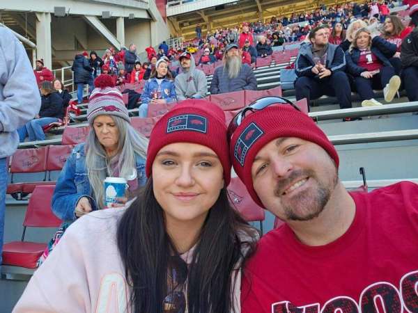 Razorback Stadium, section: W101, row: 8, seat: 13