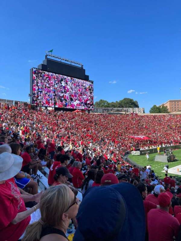 SECU Stadium, section: 21, row: W, seat: 25