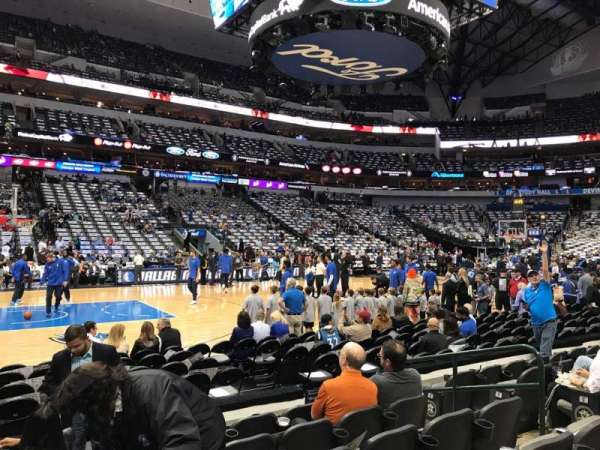 American Airlines Center, section: 108, row: F, seat: 8