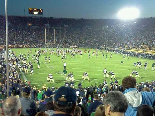 Notre Dame Stadium, section: 3, row: 31, seat: 1