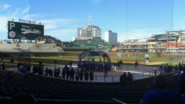 Wrigley Field, section: 117, row: 2, seat: 1