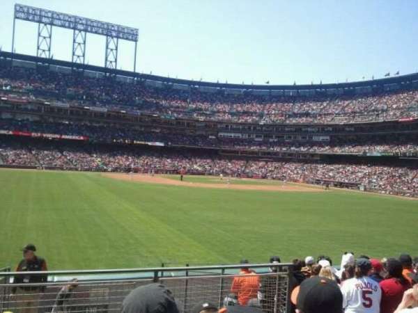 Oracle Park, section: 141, row: 10, seat: 8