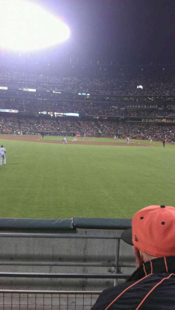 Oracle Park, section: 138, row: 3, seat: 5