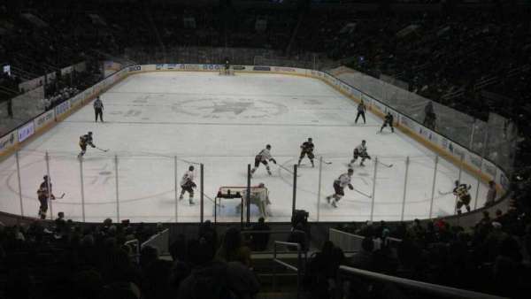 SAP Center, section: 123, row: 20, seat: 1