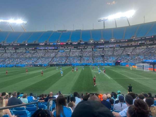 Bank of America Stadium, section: 109, row: 11, seat: 14