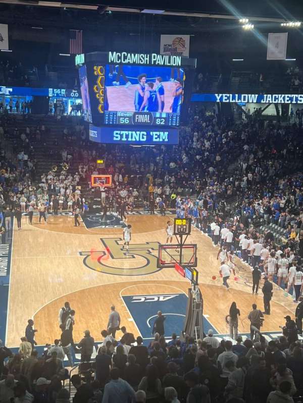 McCamish Pavilion, section: 105, row: 22, seat: 38