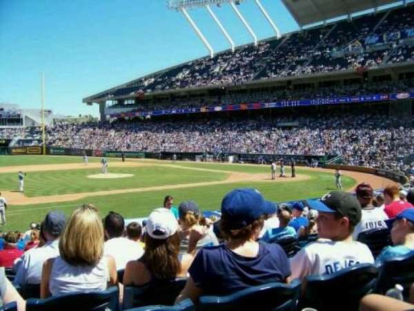 Kauffman Stadium, section: 119, row: S, seat: 7