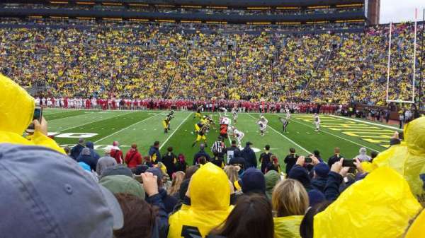Michigan Stadium, section: 20, row: 8, seat: 5