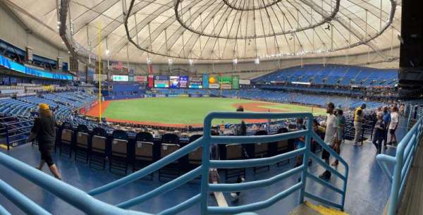 Tropicana Field, section: 131, row: Pp, seat: 25